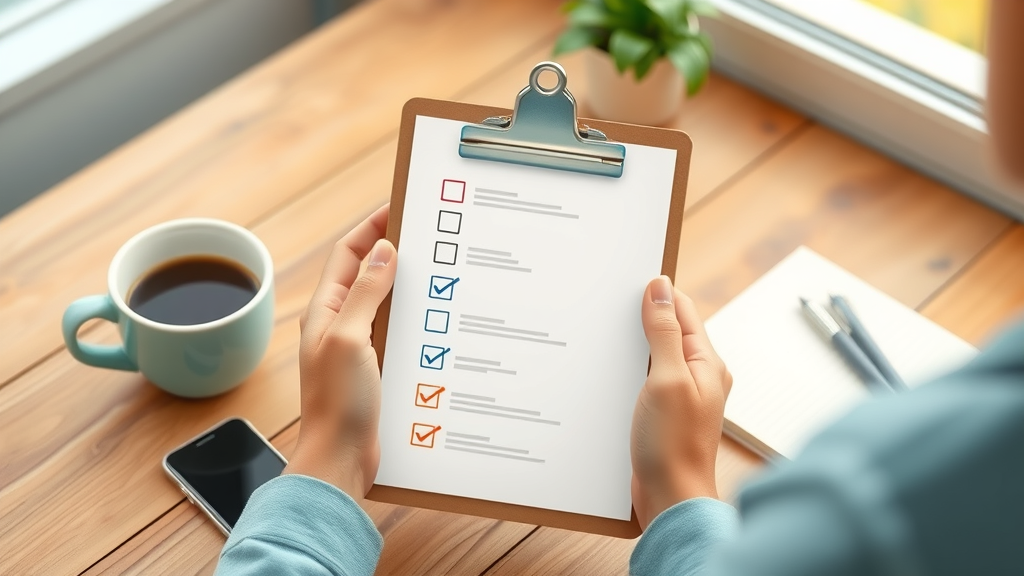 checklist for best side hustles for beginners on desk with coffee and smartphone