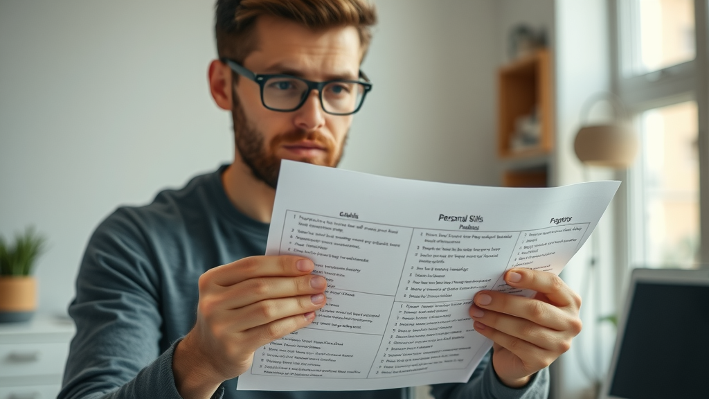 side hustle beginner evaluating personal skills
