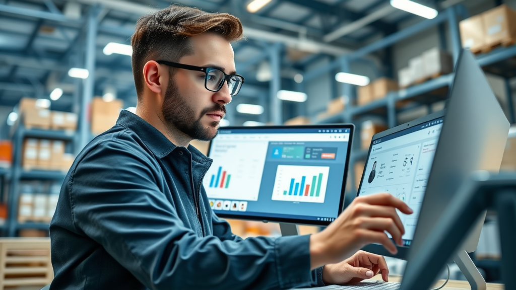 Dropshipping entrepreneurial side hustle ideas ecommerce orders analysis dual screens