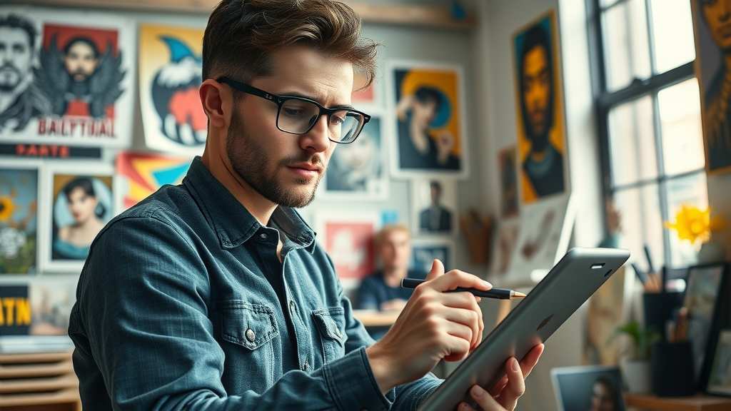 Freelance graphic design side gigs artistic designer working home