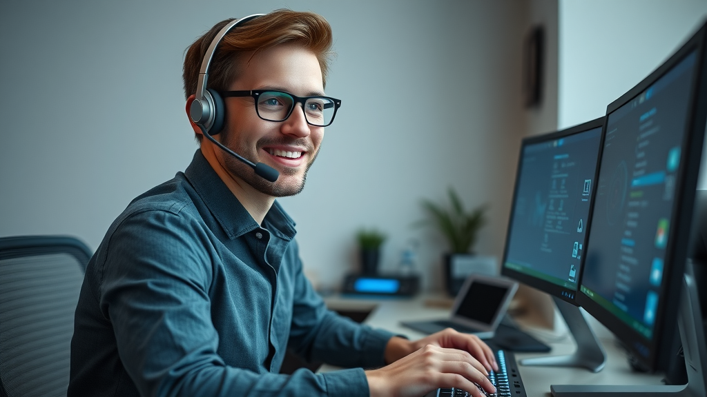 Remote tech support side job specialist troubleshooting work from home
