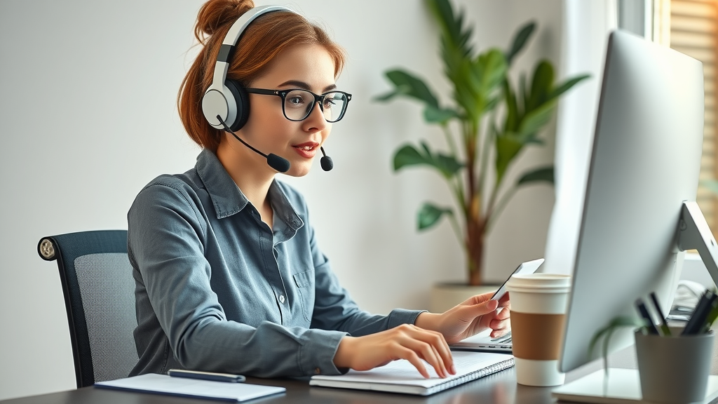 virtual assistant multitasking as a side hustle from home, organized workspace
