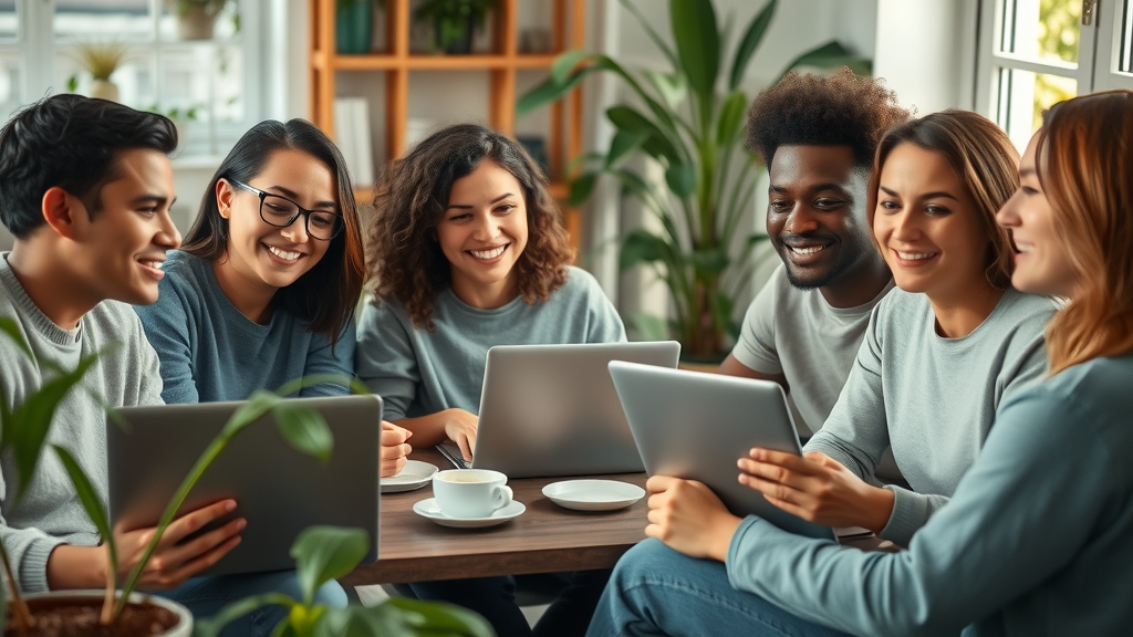 diverse group of young adults brainstorming side hustle ideas best side hustles for beginners