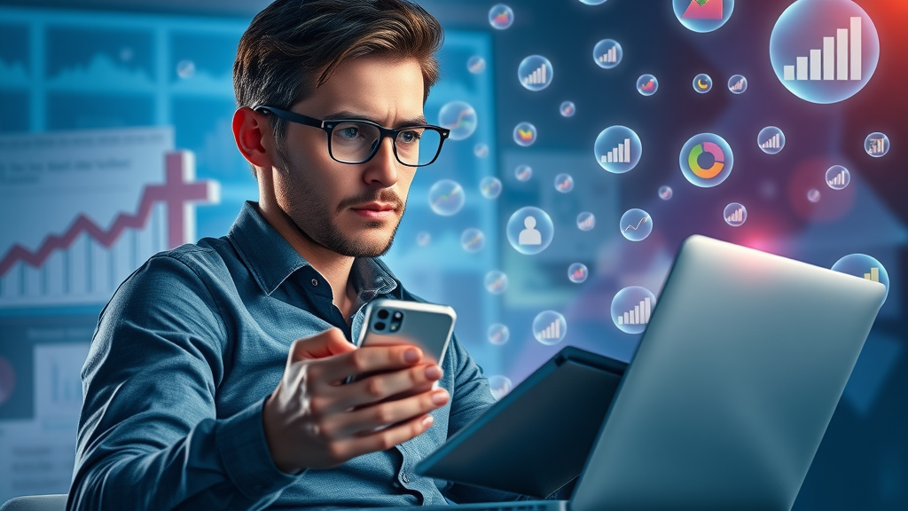 Ambitious freelancer multitasking various high-paying part-time gigs and boosting earnings efficiently